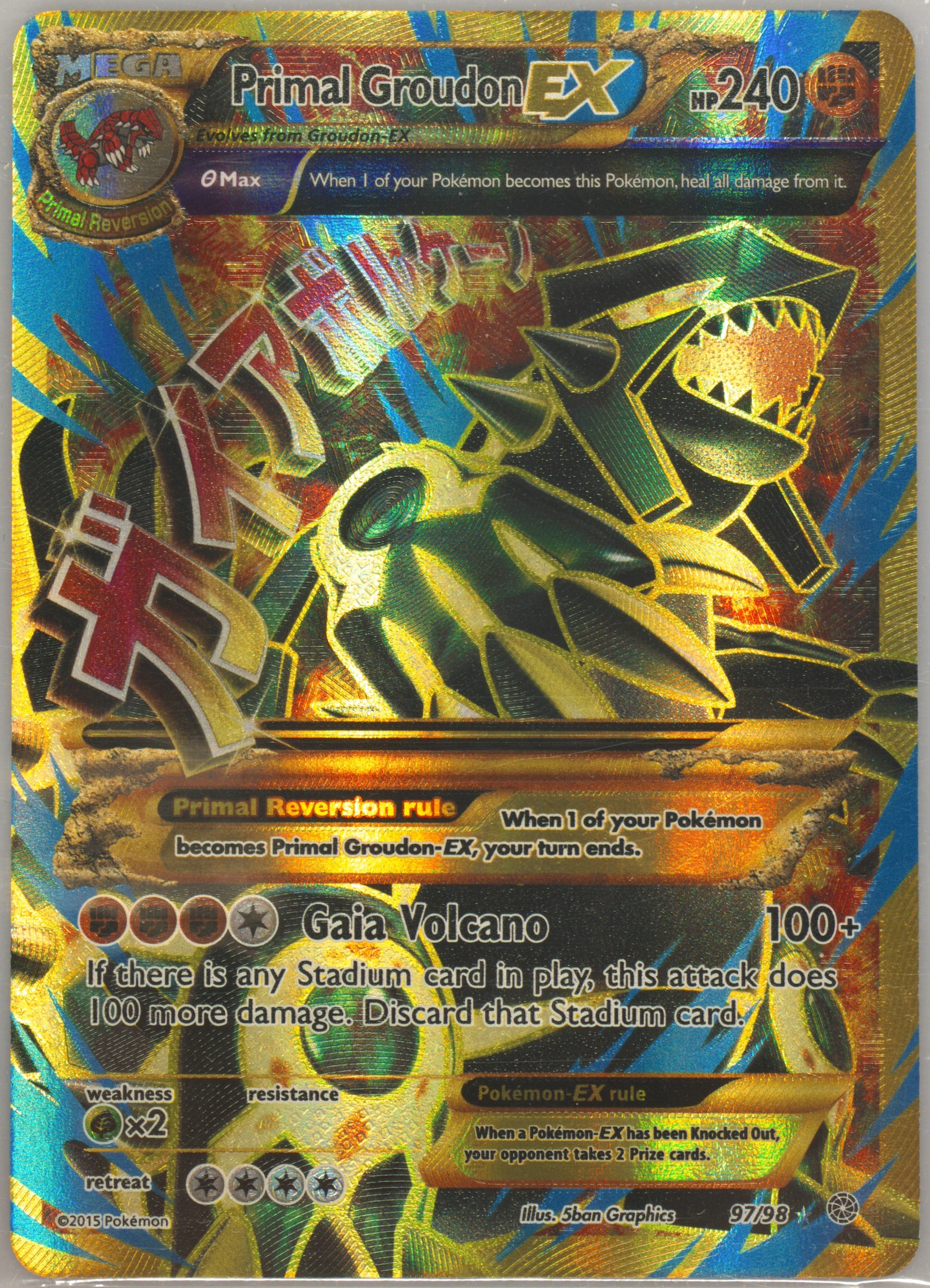 グラードンex PSA4 Spec Details
