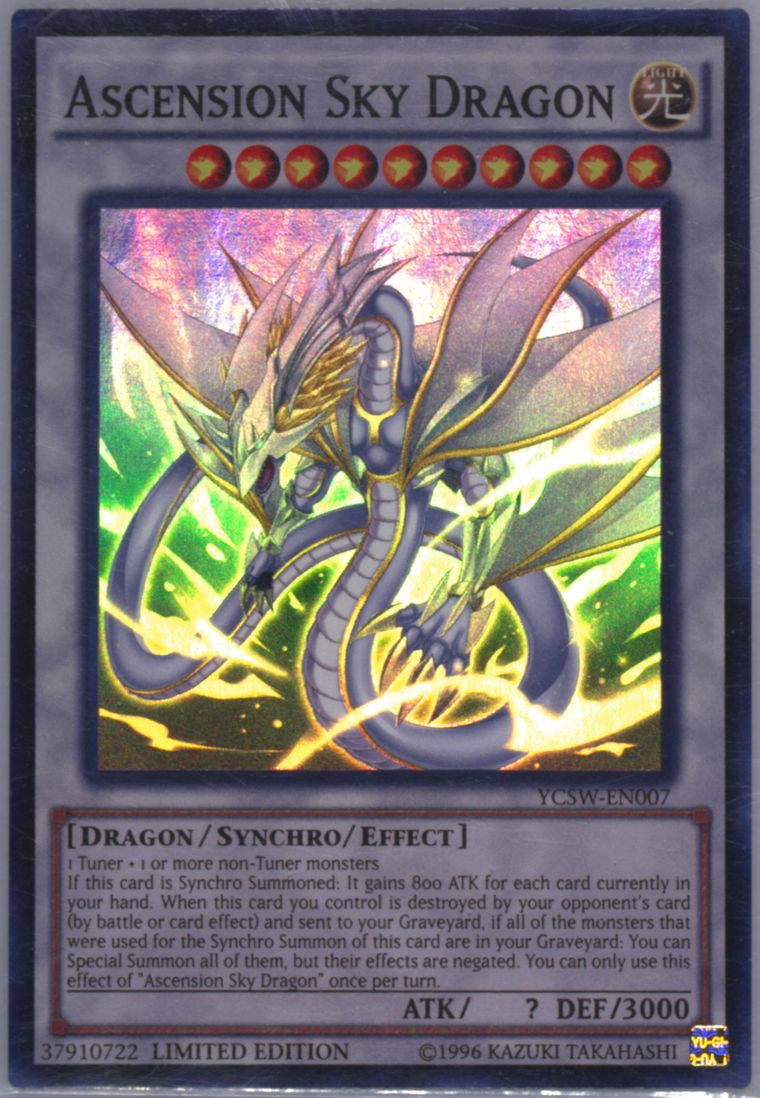 遊戯王OCG デュエルモンスターズ ascension sky dragon PSA10 Spec Details