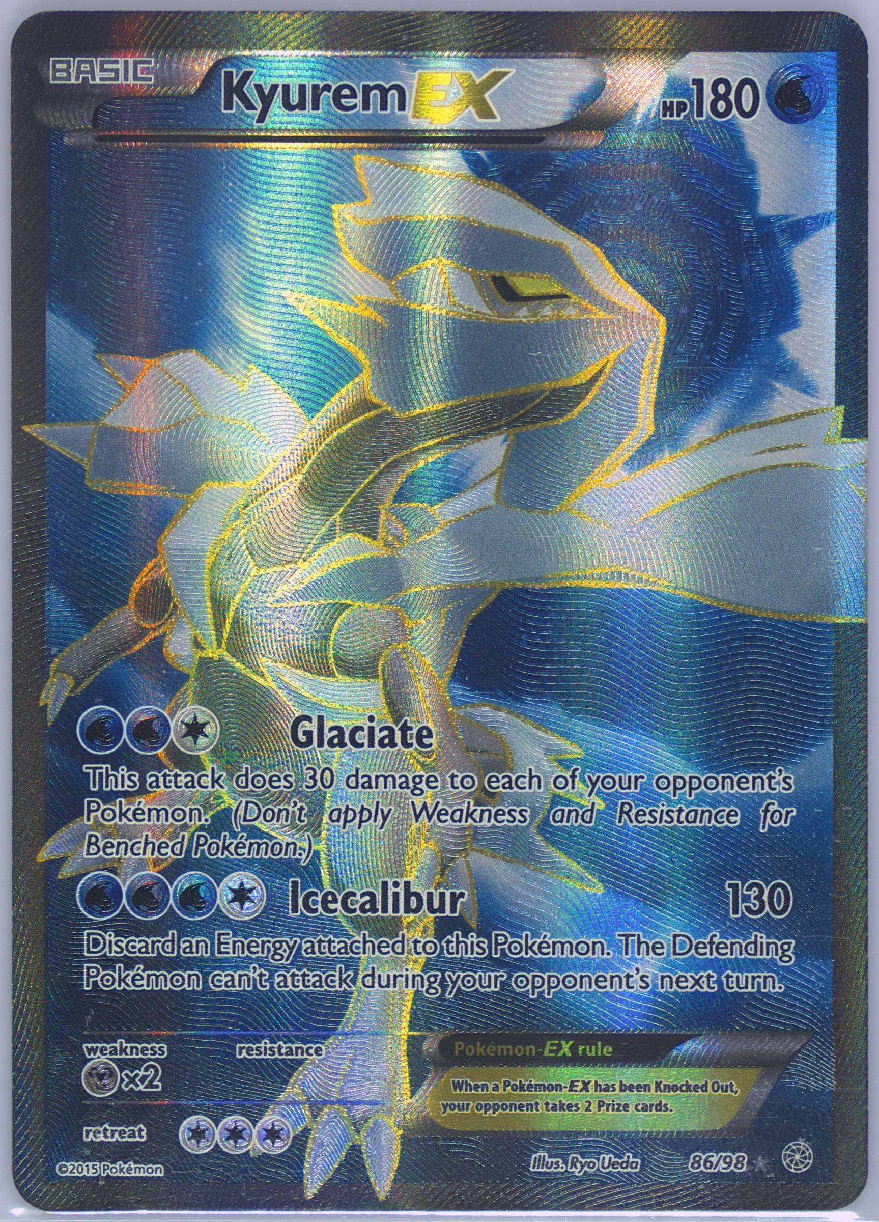 pokemon card kyurem ex full art Amazon.com: Pokemon - Black Kyurem ex 218/191 main image 1