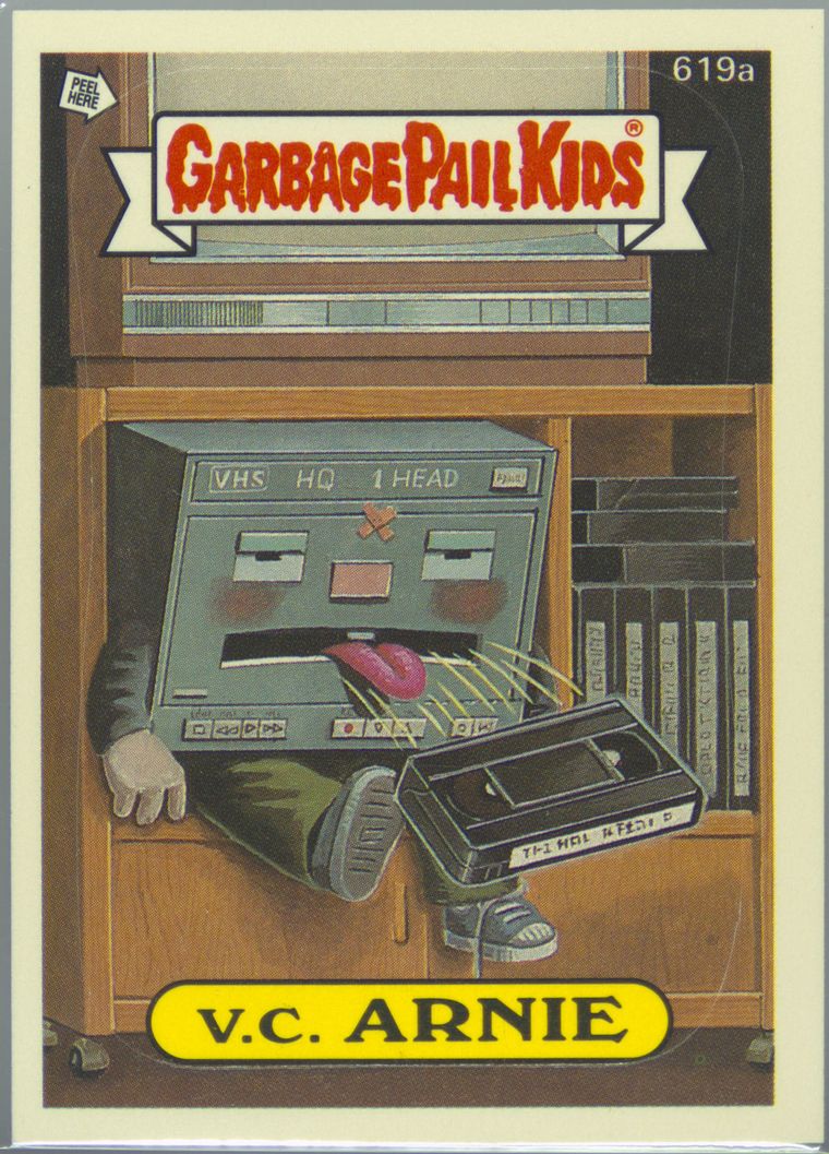 1988 Topps Garbage Pail Kids Original Series 15 Die-Cut #619a V.C. Arnie front