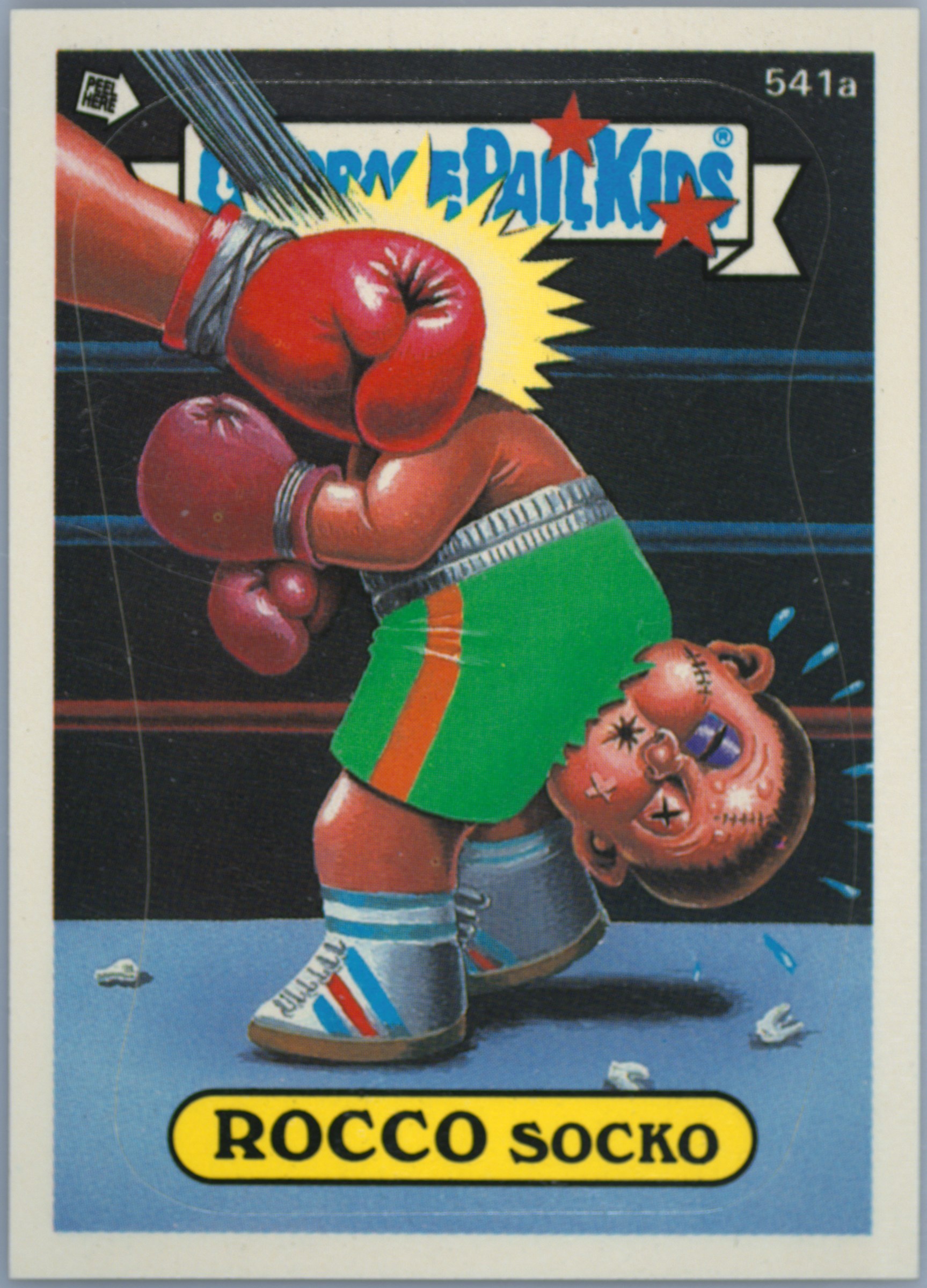 1988 Topps Garbage Pail Kids Original Series 14 Complete Puzzle #541a Rocco Socko front