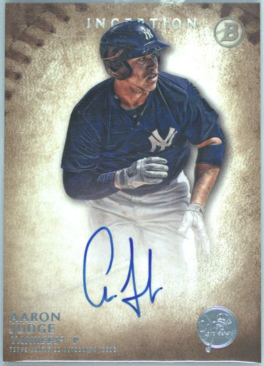 Aaron Judge auto 2015 直筆サイン Inception Auction Prices Realized Baseball Cards 2015 BOWMAN INCEPTION