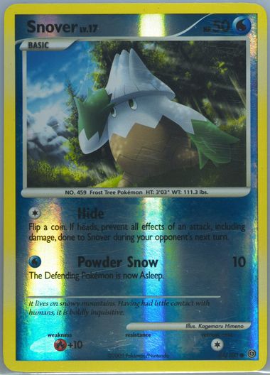 Auction Prices Realized Tcg Cards 2008 POKEMON DIAMOND & PEARL STORMFRONT Snover-Reverse Foil Auction Prices Realized Tcg Cards 2008 POKEMON DIAMOND & PEARL STORMFRONT Snover-Reverse Foil
