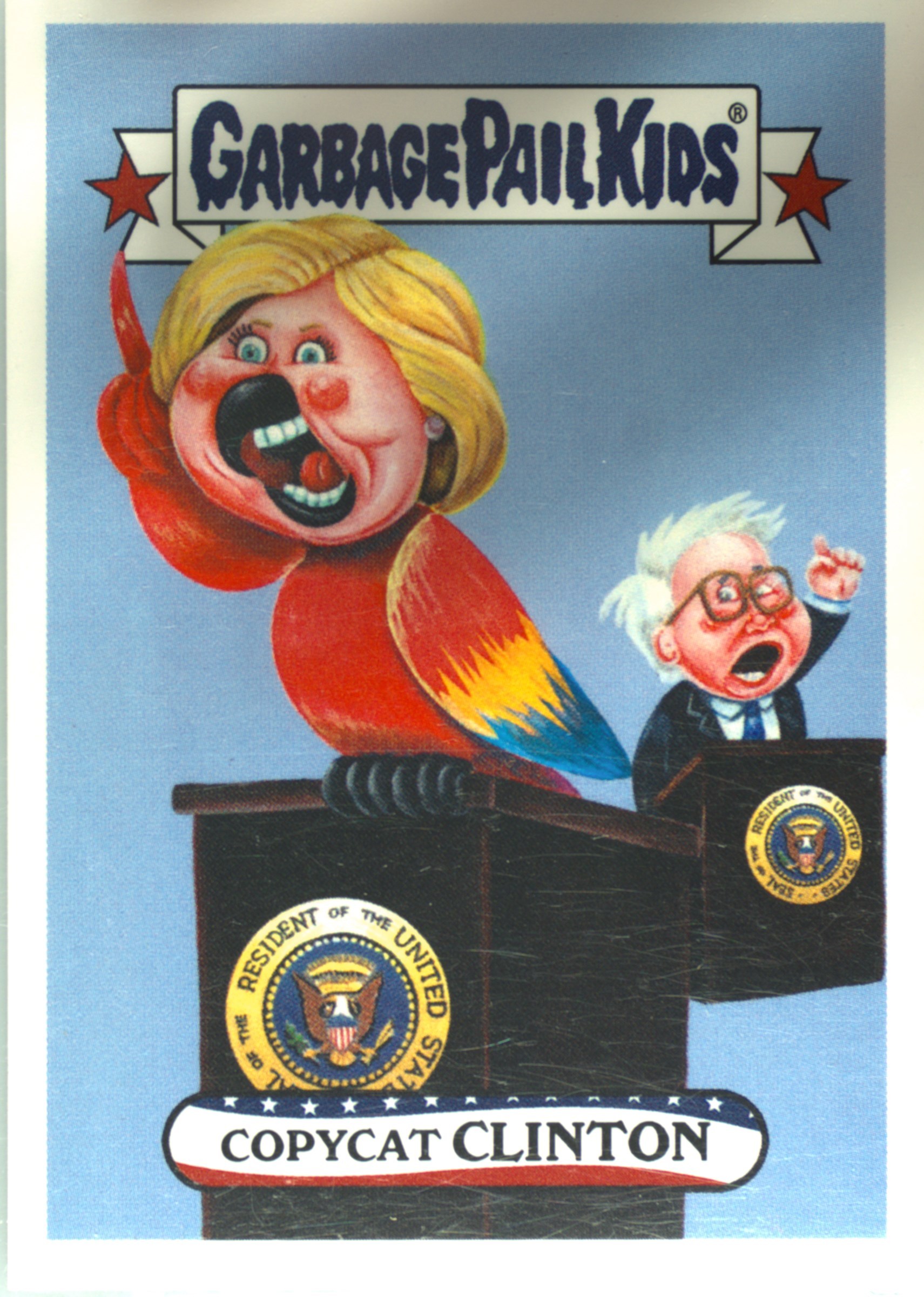 2016 Topps Garbage Pail Kids Presidential Candidates-New Hampshire Primary #2a "Texan" Ted front