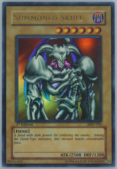 Yugioh Summoned Skull MRD 1st Edition BGS 9 Faded | eBay
