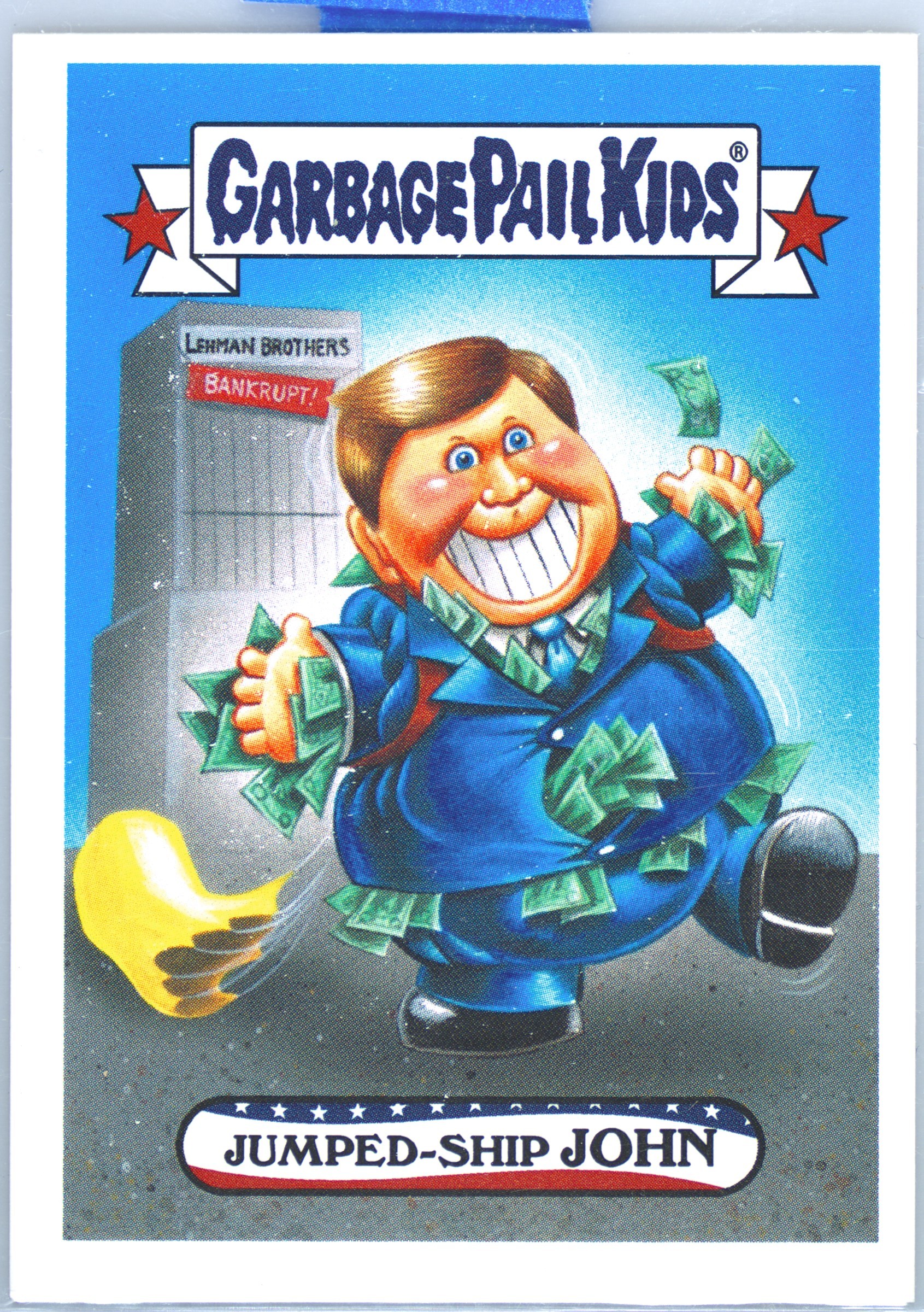 2016 Topps Garbage Pail Kids Presidential Candidates-New Hampshire Primary #7a Jumped-Ship John front