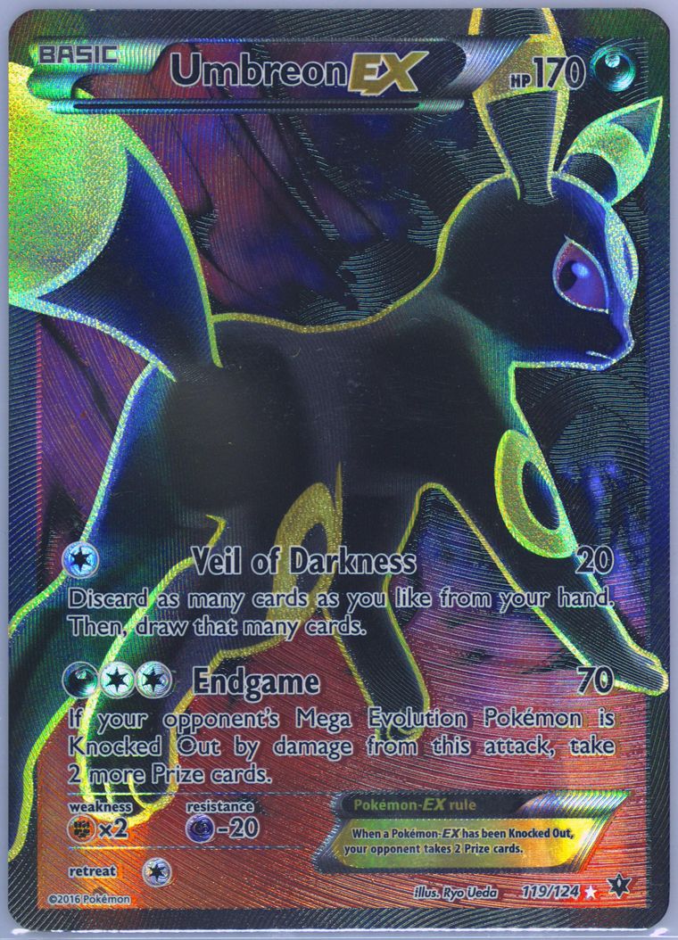 pokemon umbreon ex card Amazon.com: Pokemon - Umbreon-EX (55/124) - XY Fates Collide