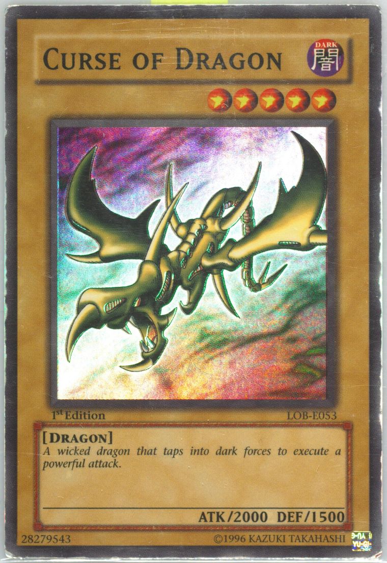 遊戯王 LOB 旧アジア Curse of Dragon 1st PSA 9 PSA9鑑定済〕☆旧アジア☆トライホーンドラゴン【シークレット】{LOB