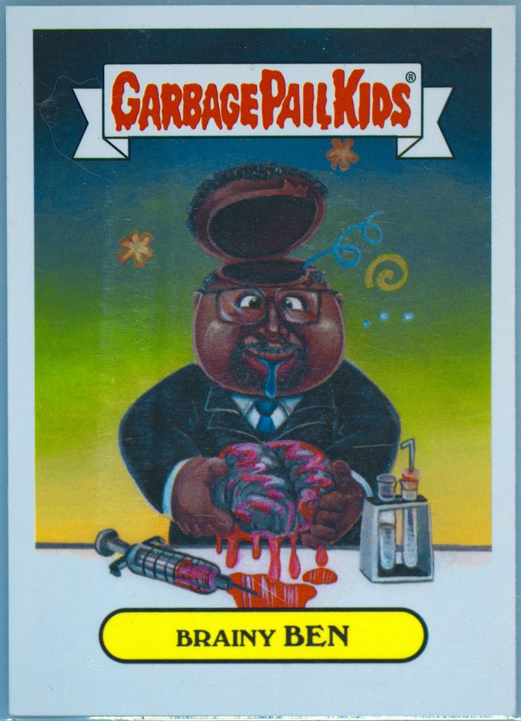 2016 Topps Garbage Pail Kids Presidential Candidates-Iowa Caucus U.s.pres.candidate Sticker #5a Brainy Ben front