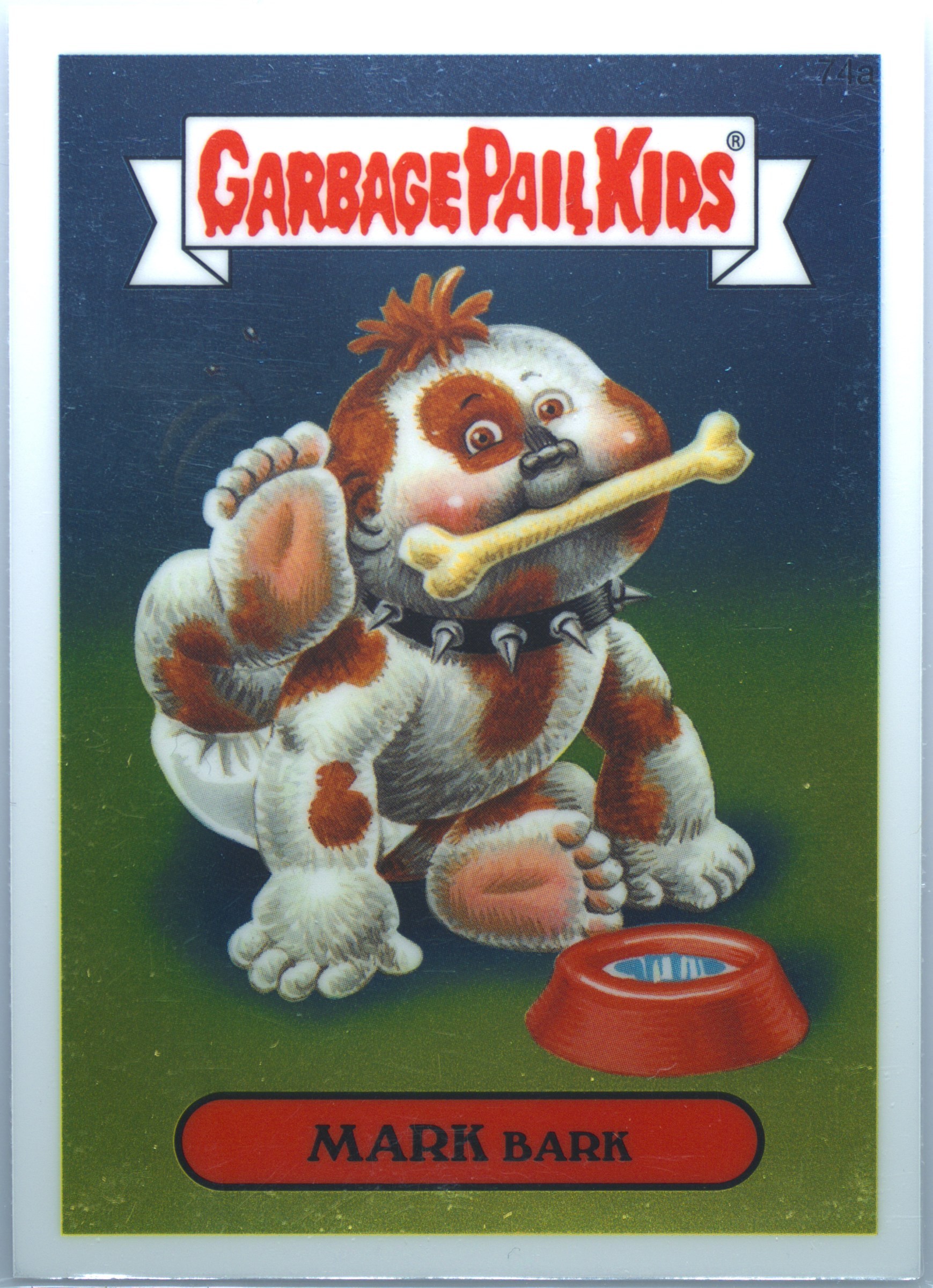2014 Topps Garbage Pail Kids Chrome Series 2 #74a Mark Bark front