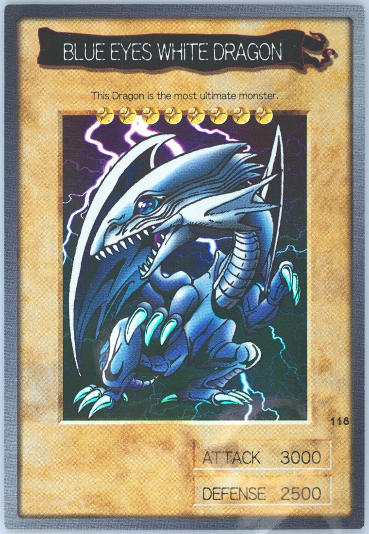 遊戯王 BLUE EYES WHITE DRAGON 118 英語版 Spec Details