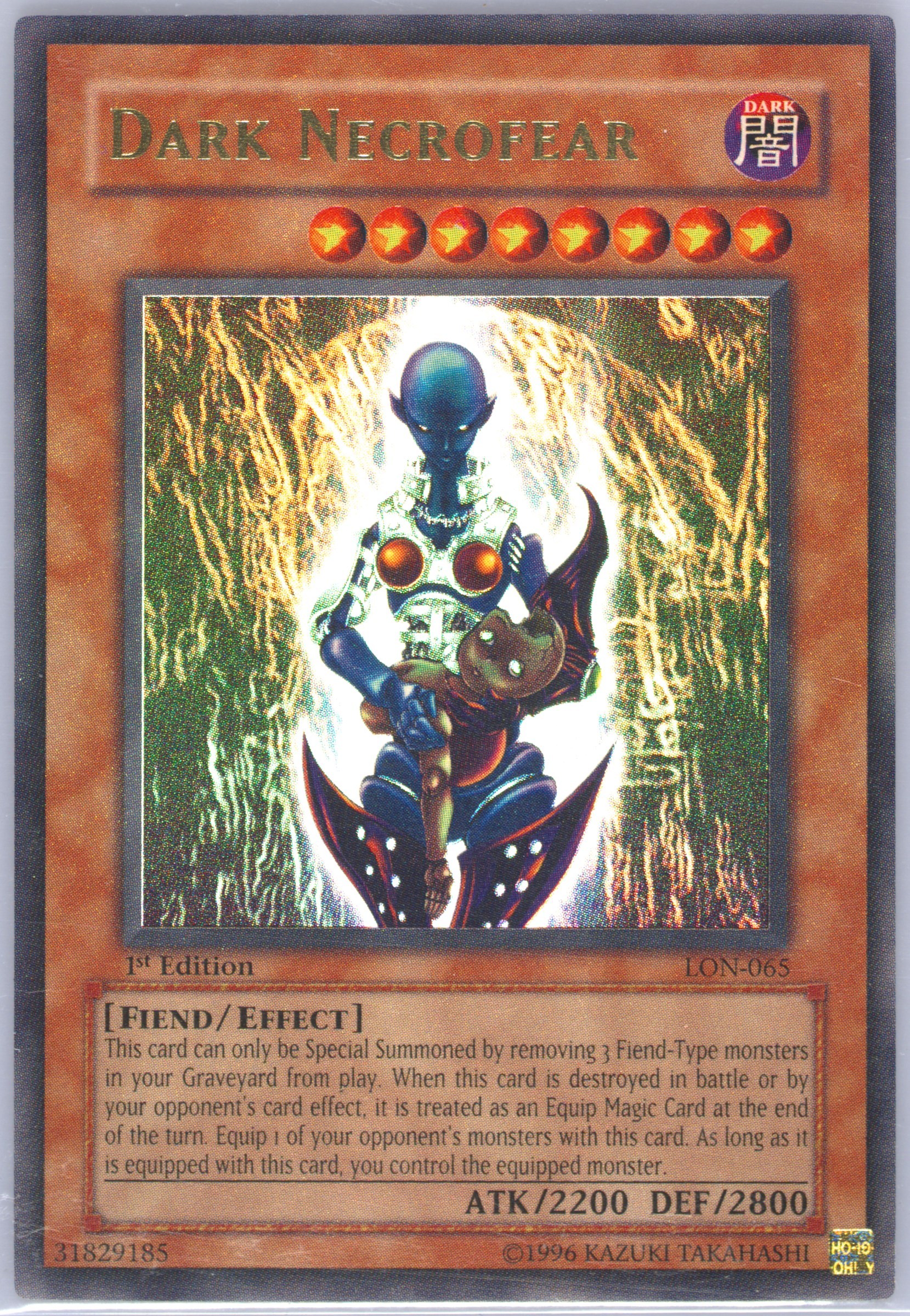 yugioh card dark necrofear DARK NECROFEAR LON-065 – Aus Ygo main image 1