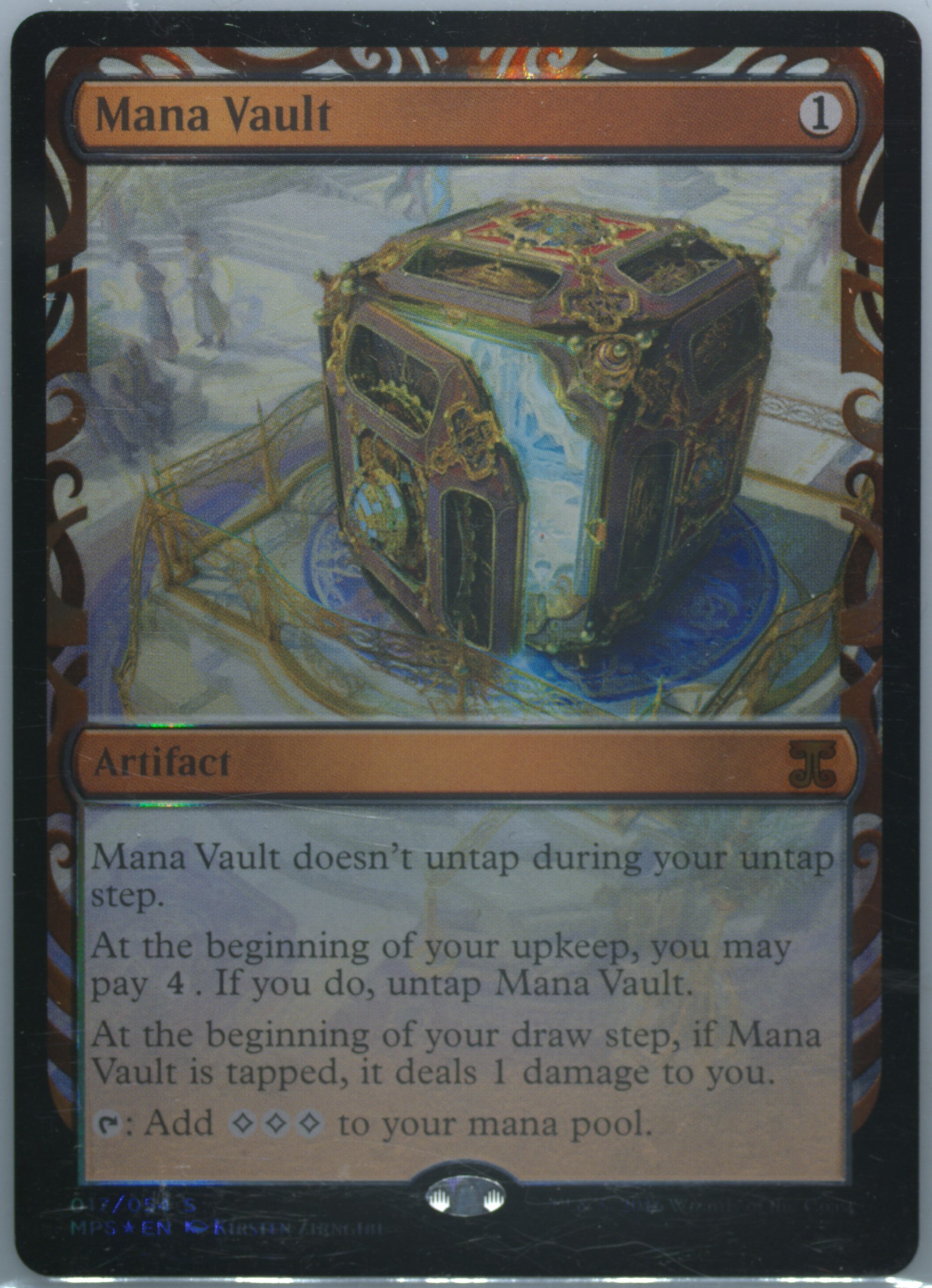 Mana Vault 魔力の櫃　部分光沢　PSA 10 Spec Details