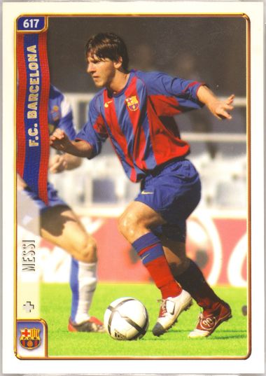 **OBO** VERY RARE Lionel Messi 2007 Mundi Chromo Top store Platinum #758