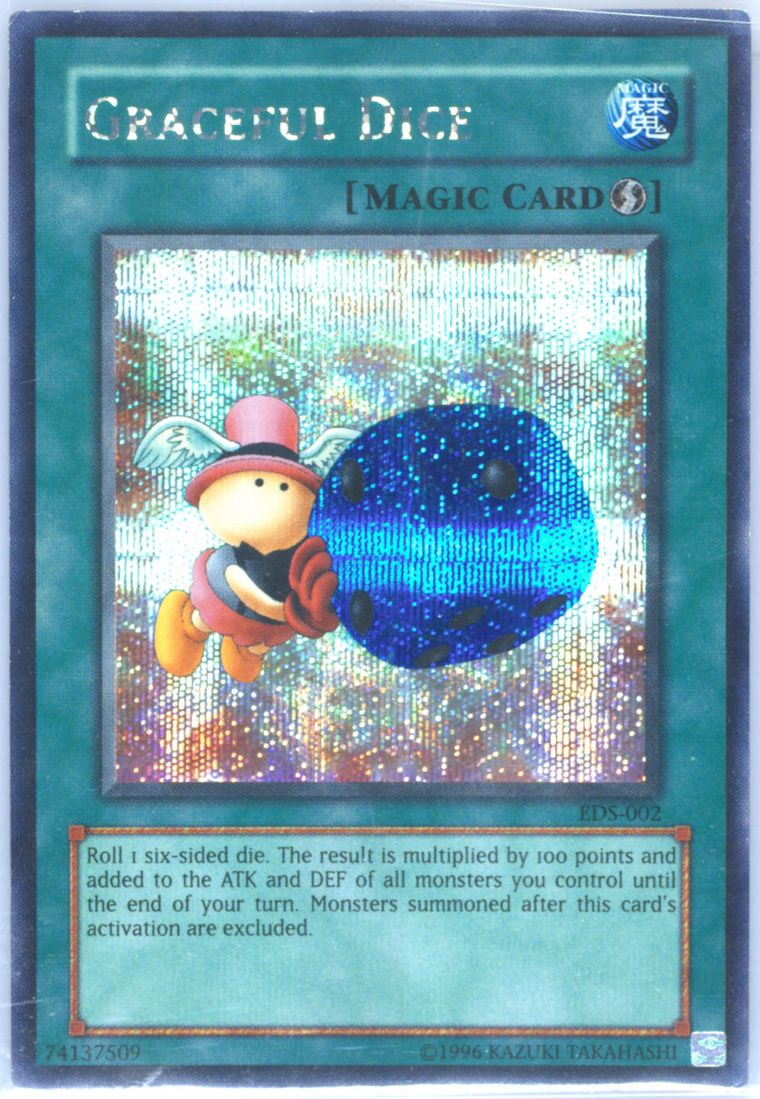 yugioh card graceful dice Yu-Gi-Oh! Graceful Dice TSC-E002 Used Prismatic Secret Rare – Card Empire main image 0
