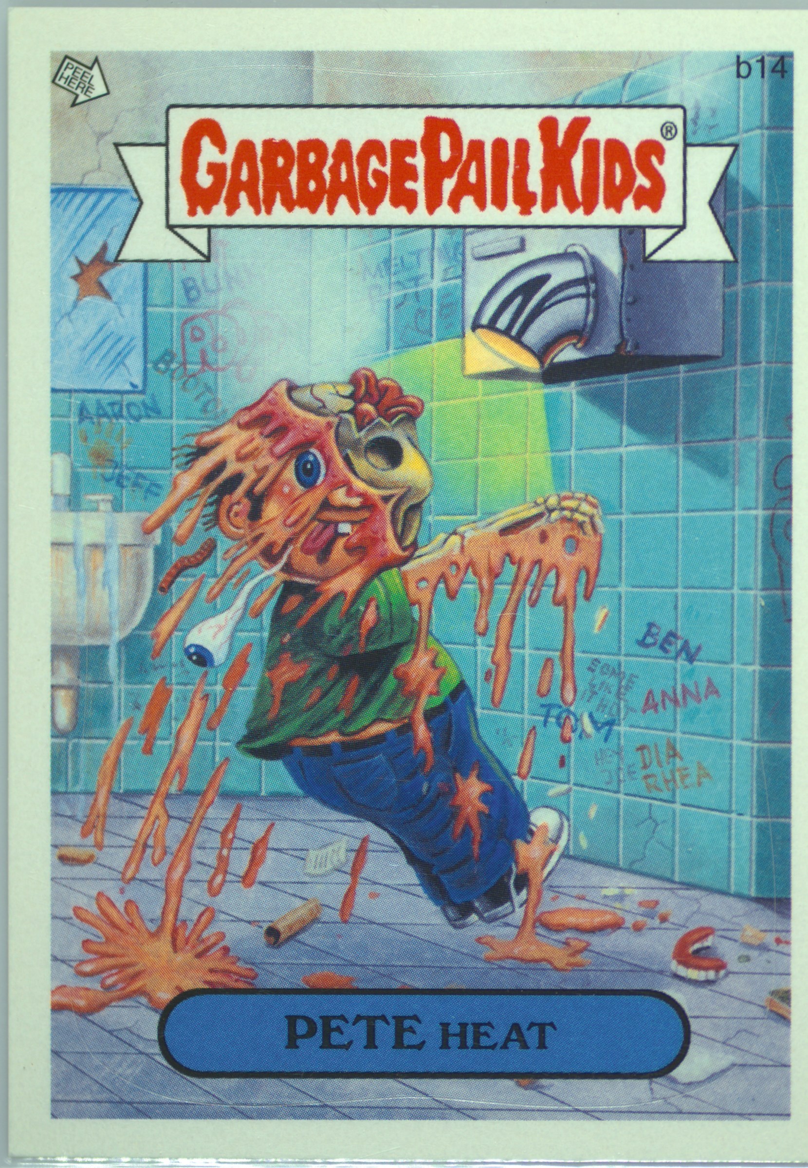 2006 Topps Garbage Pail Kids Stickers Series 5 Bonus #b14 Pete Heat front