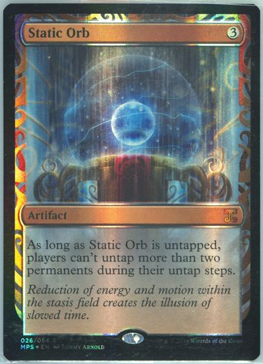 MTG 静態の宝珠/Static Orb  foil  英語版 EX+](FOIL)静態の宝珠/Static Orb《英語》【Reprint Cards