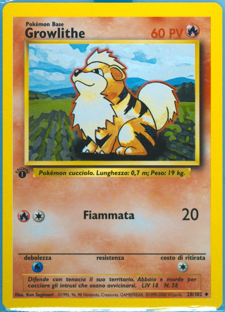 Growlithe (Base Set (Shadowless))