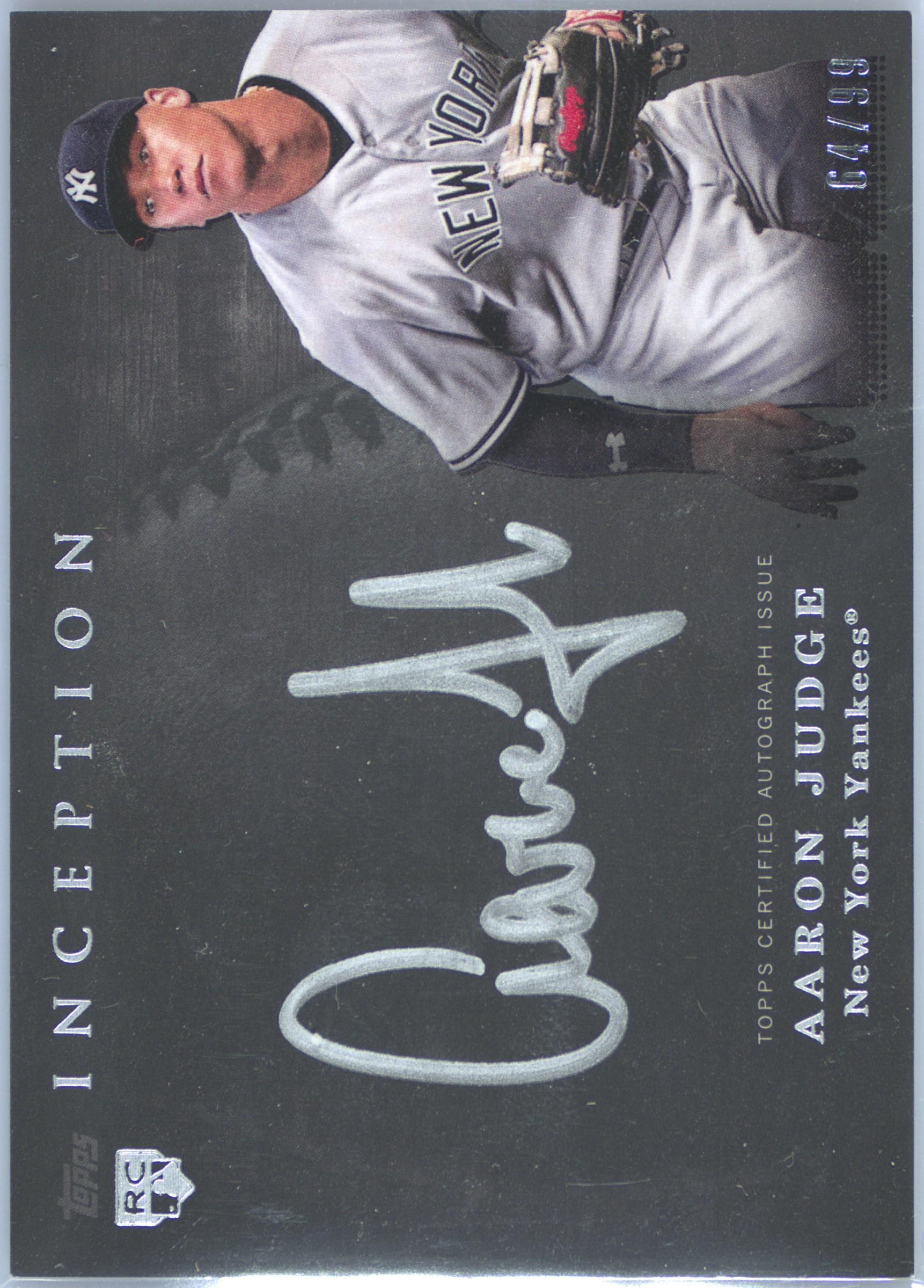Aaron Judge auto 2015 直筆サイン Inception Aaron Judge auto 2015 直筆サイン Inception 【公式通販】