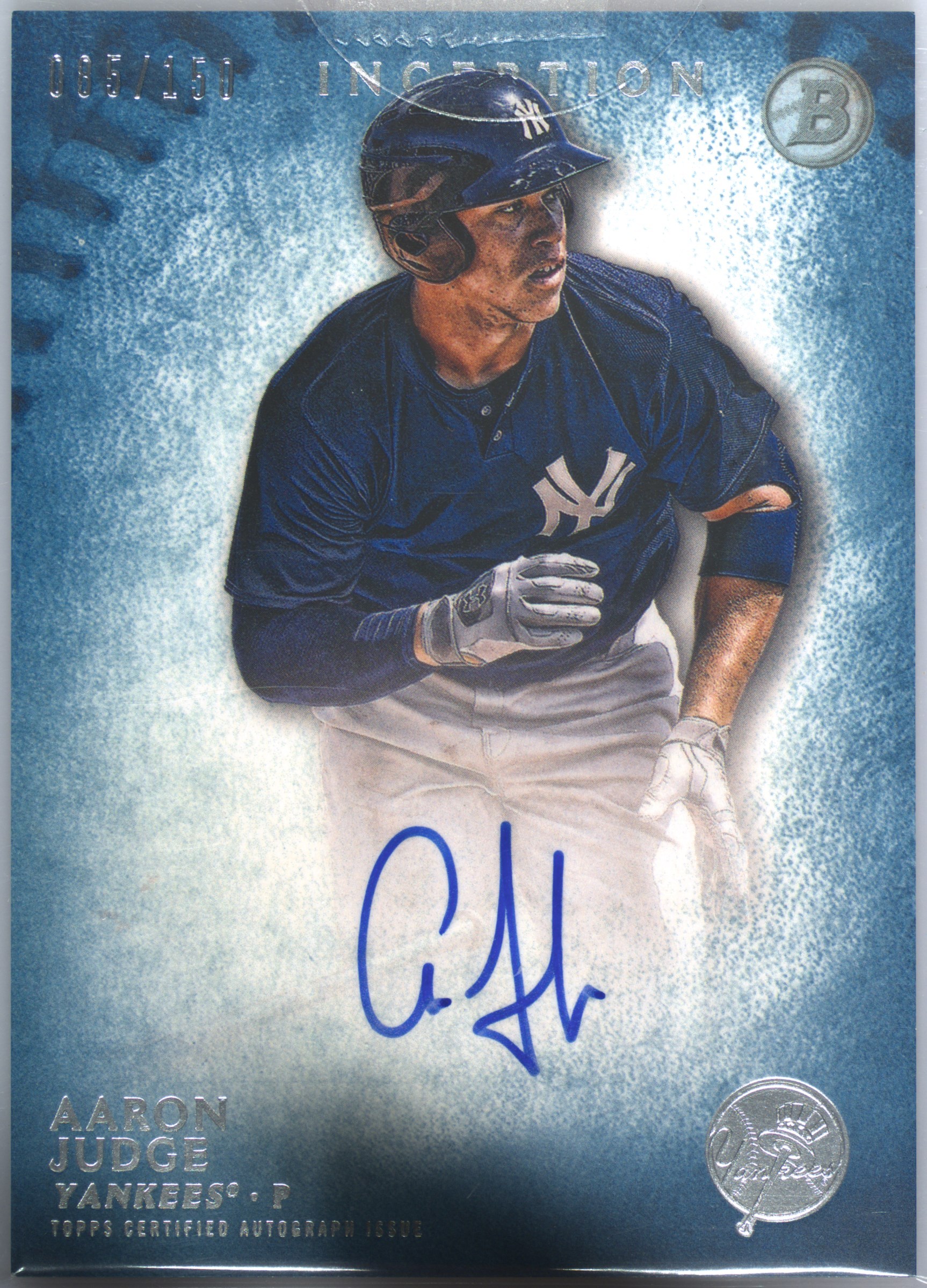 Aaron Judge auto 2015 直筆サイン Inception 2015 Bowman Inception - Aaron Judge #BIA-AJU for sale | eBay