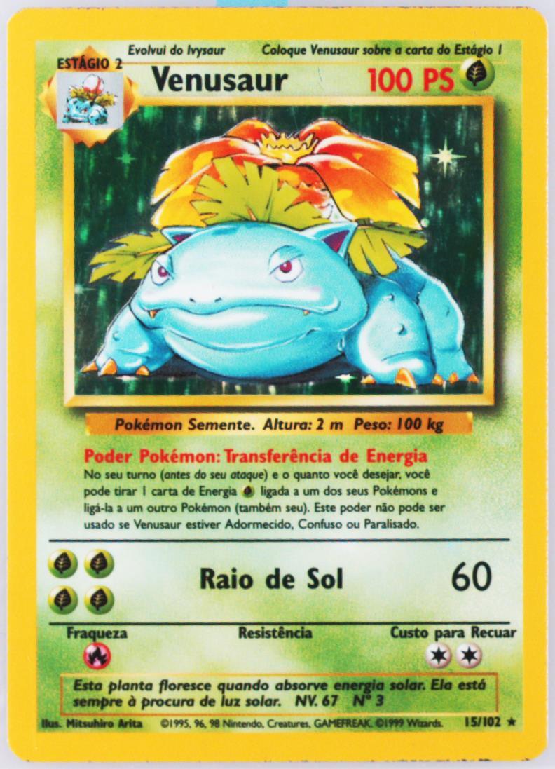1995 venusaur pokemon card 1999 Pokemon Venusaur - 1st Edition Shadowless main image 1