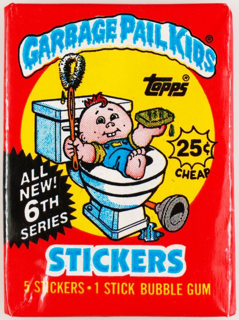 Garbage Pail Kids 6th Series-Yellow .25c Price