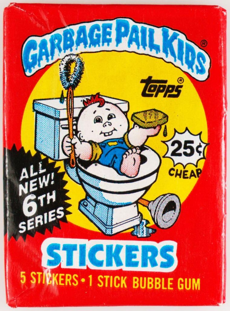 Garbage Pail Kids 6th Series-White .25c Price