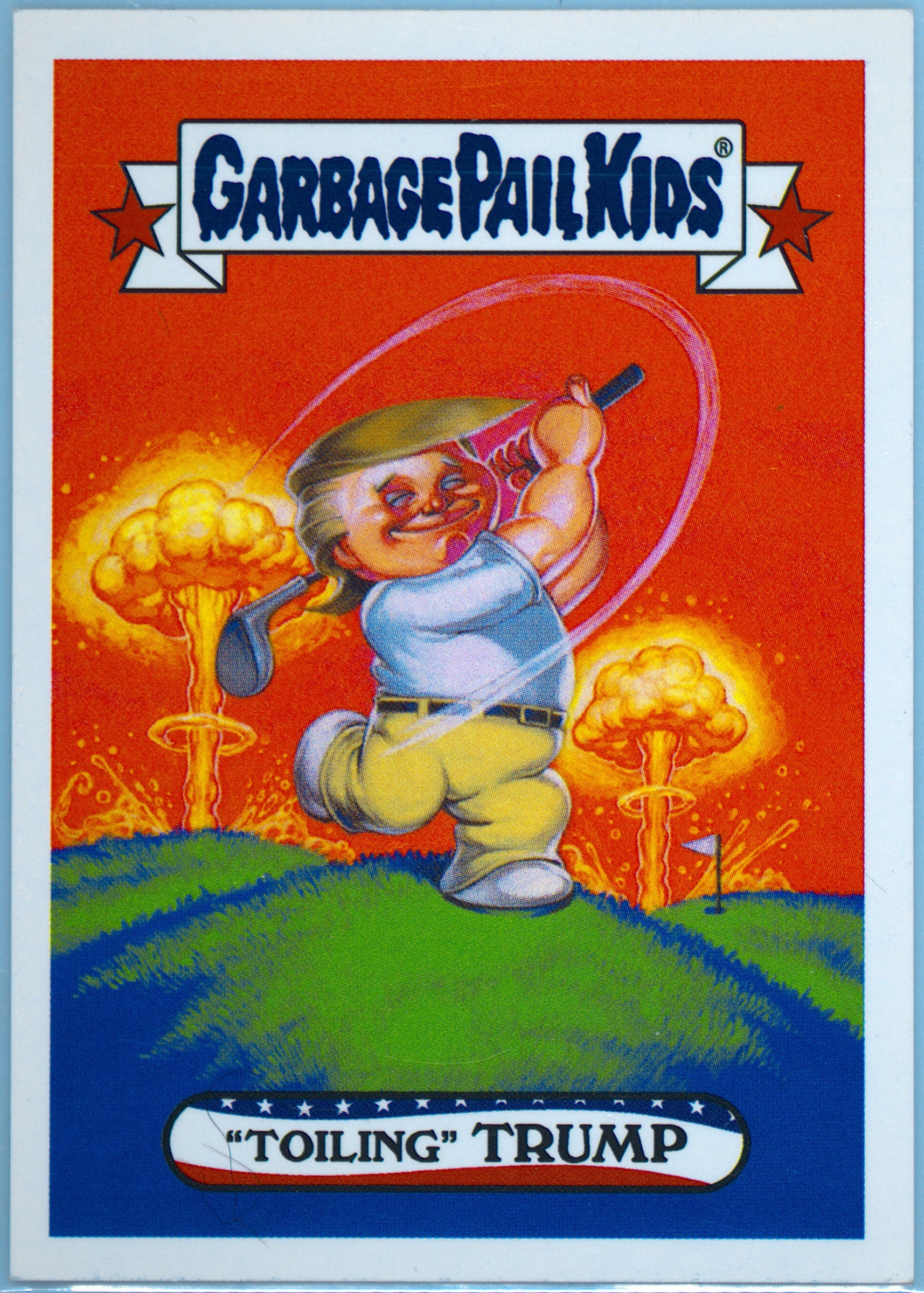 "Toiling" Trump