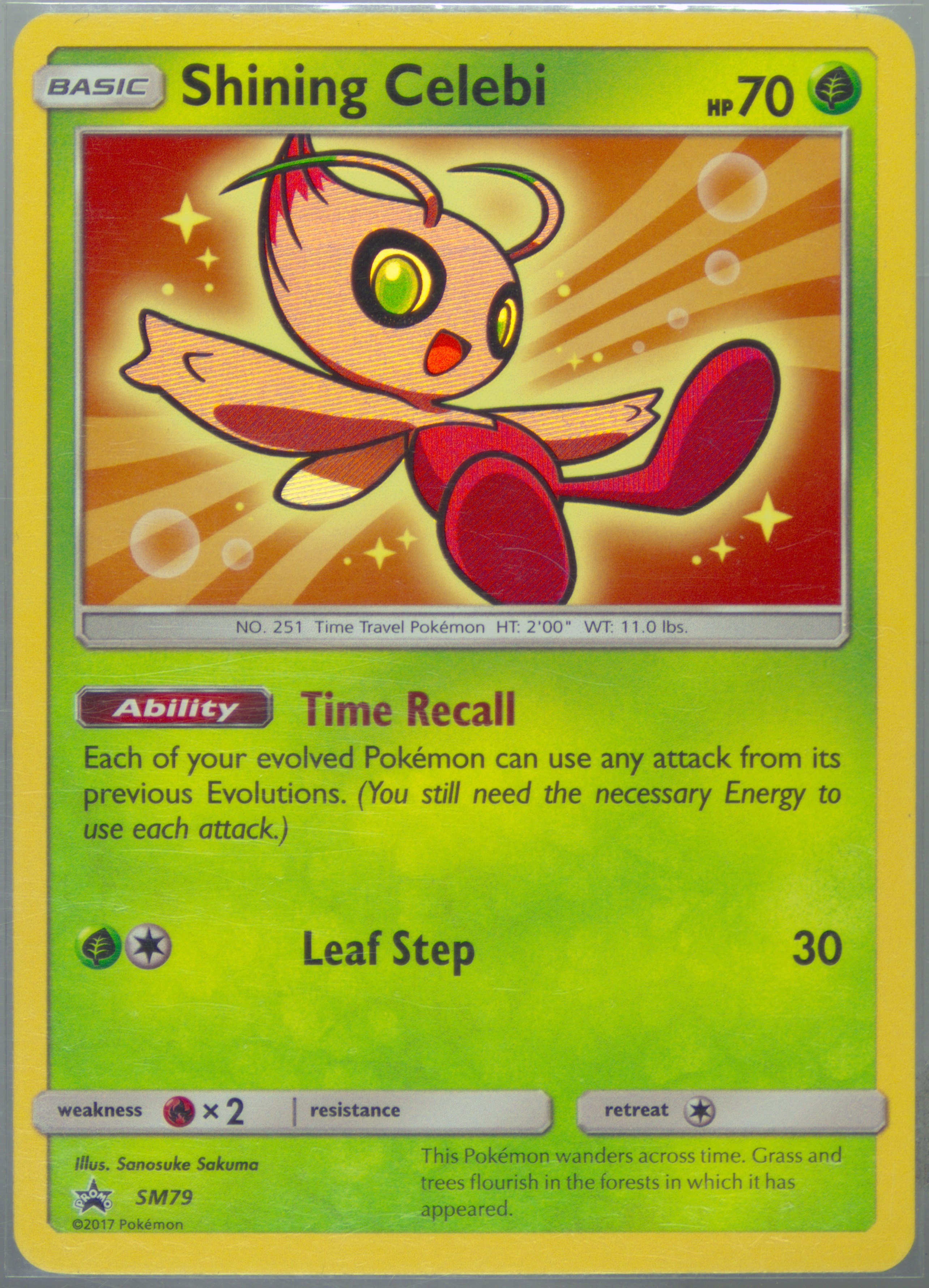 shiny celebi pokemon card Celebi [GOLD STAR] #4 Pokemon Japanese Miracle Crystal main image 0