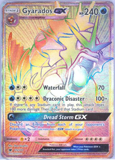 gyarados gx pokemon card price Pokemon Trading Card Game Hidden Fates Ultra Rare Gyarados GX #16