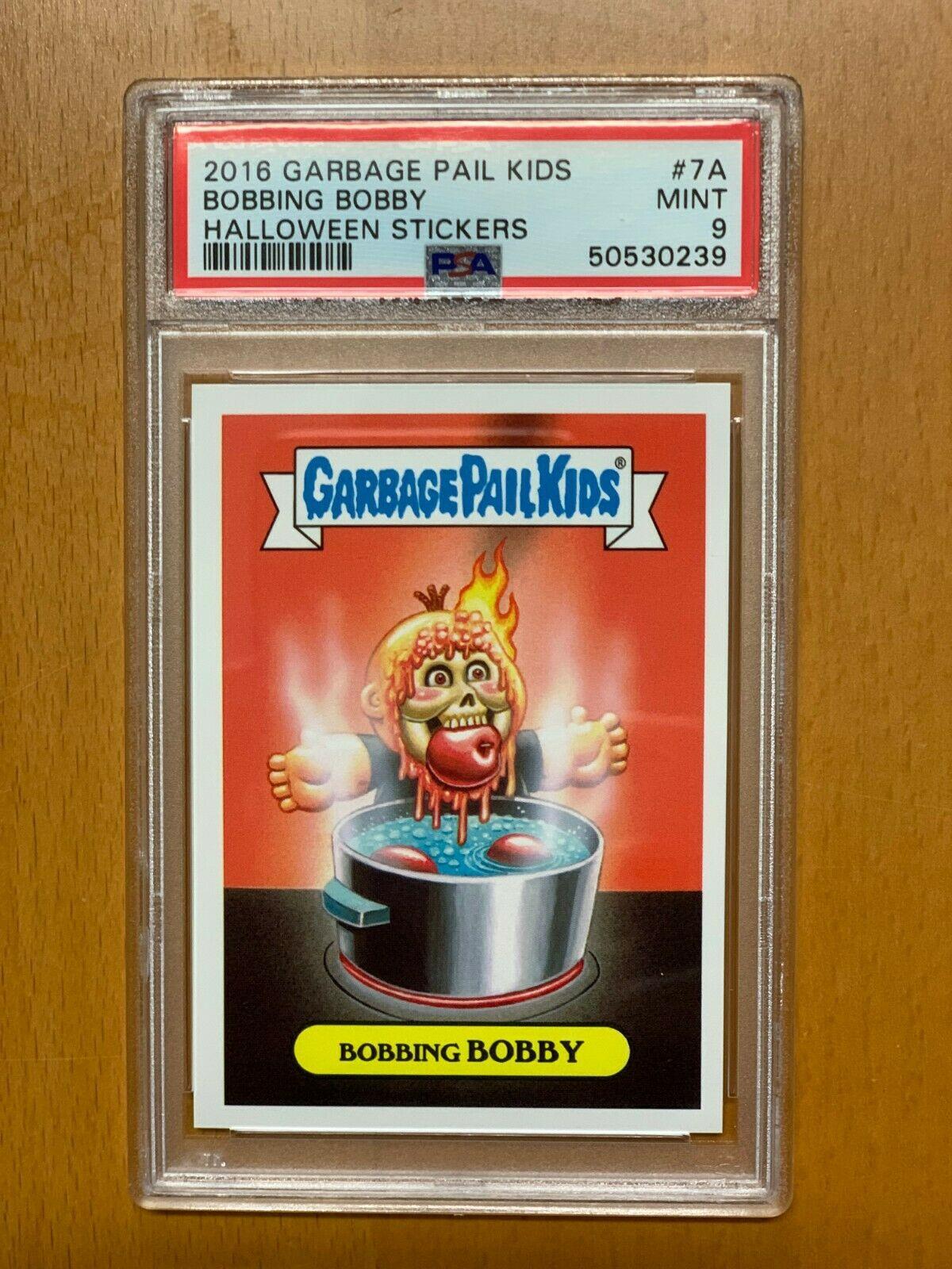 2016 Topps Garbage Pail Kids Halloween Stickers #07A Bobbing Bobby front