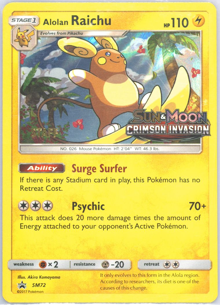 Raichu DI Alola-Holo - Sm Promos