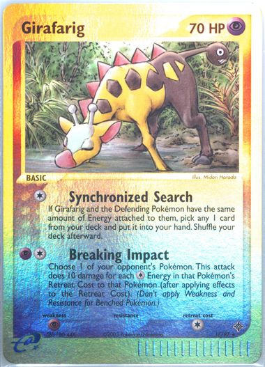 girafarig pokemon card value Girafarig Reverse Holo #154/193 2023 Paldea Evolved Pokemon Card   CTKollectables