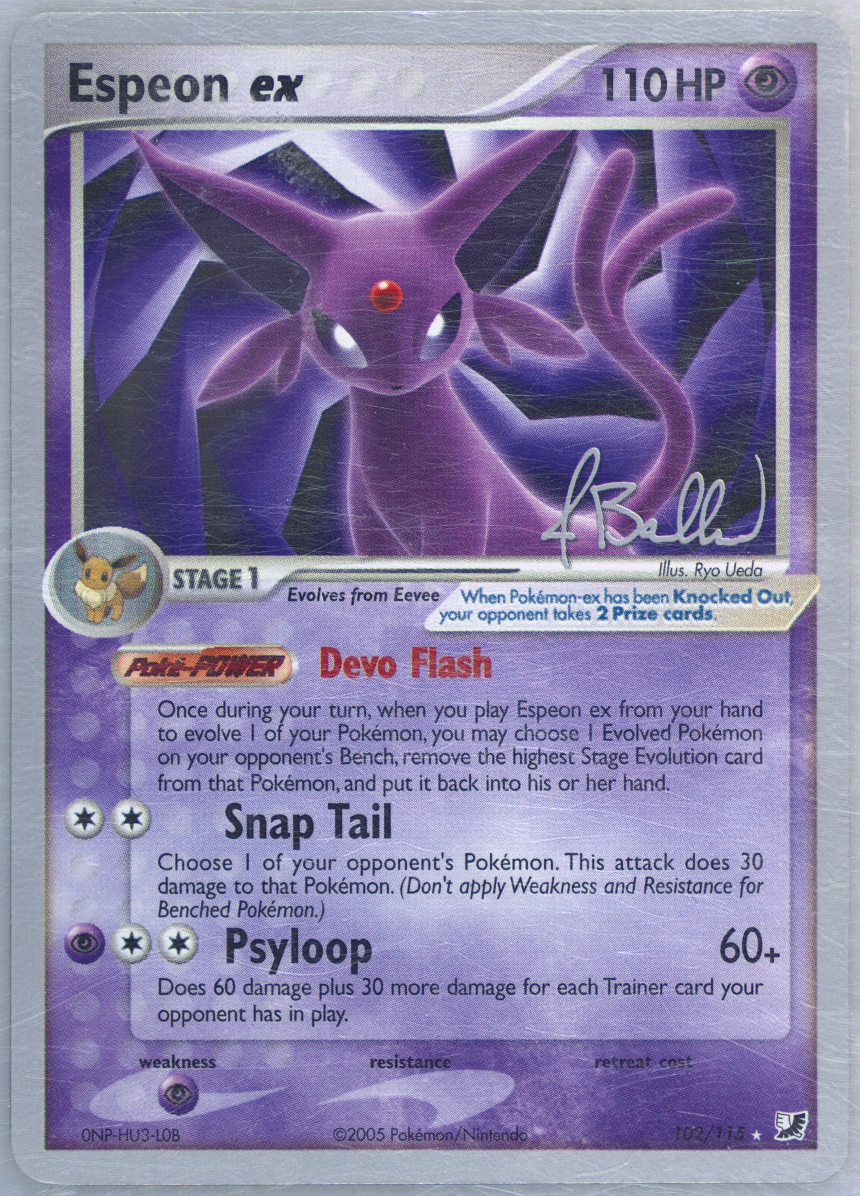ポケモンカードゲーム Espeon ex championships 2006 2006 Pokemon World Championships Espeon Ex 102/115 Card | eBay