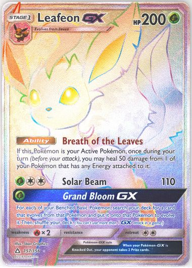 leafeon gx pokemon card value Amazon.com: Pokemon – Leafeon GX SM146 – Black Star Promo – Holo