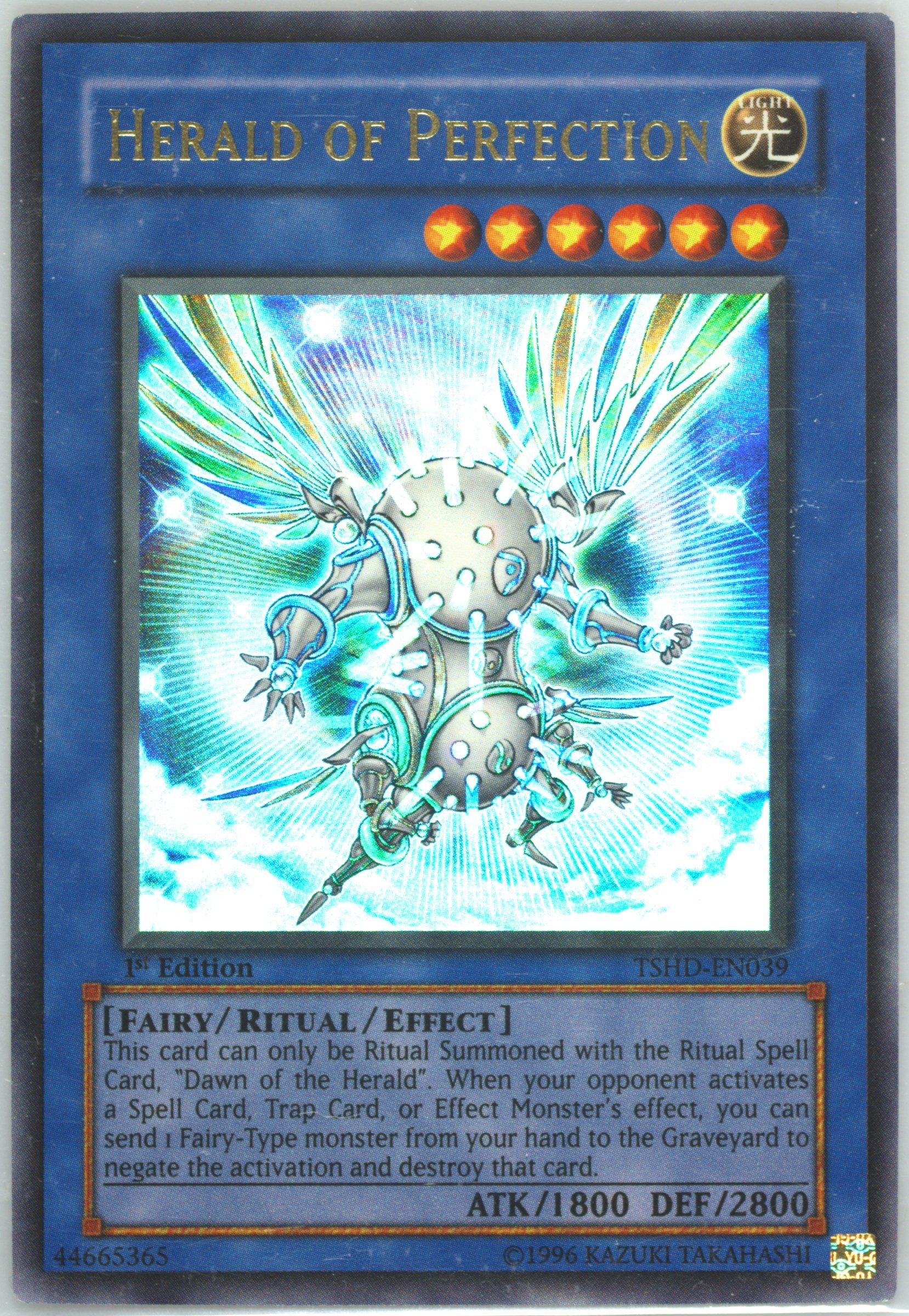 herald of perfection yugioh card Amazon.com: YU-GI-OH! - Herald of Perfection (PGL2-EN085) - Premium Gold:  Return of The Bling - 1st Edition main image 0