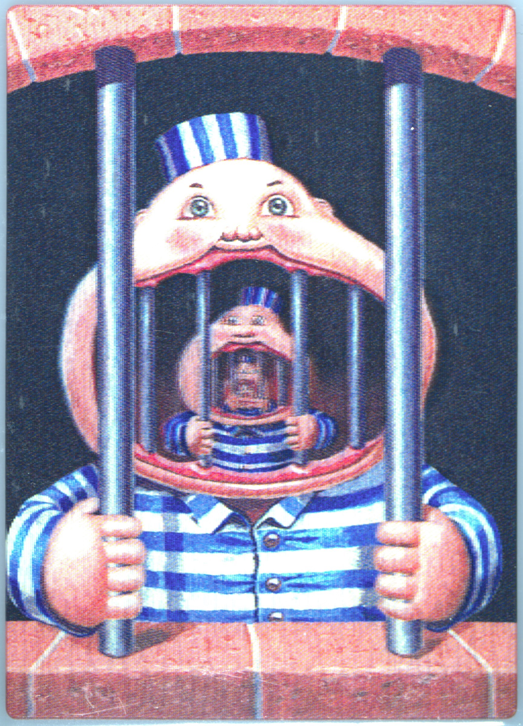 2011 Topps 2011 Garbage Pail Kids Flashback 3-D-Series 3 #4 Jailed front