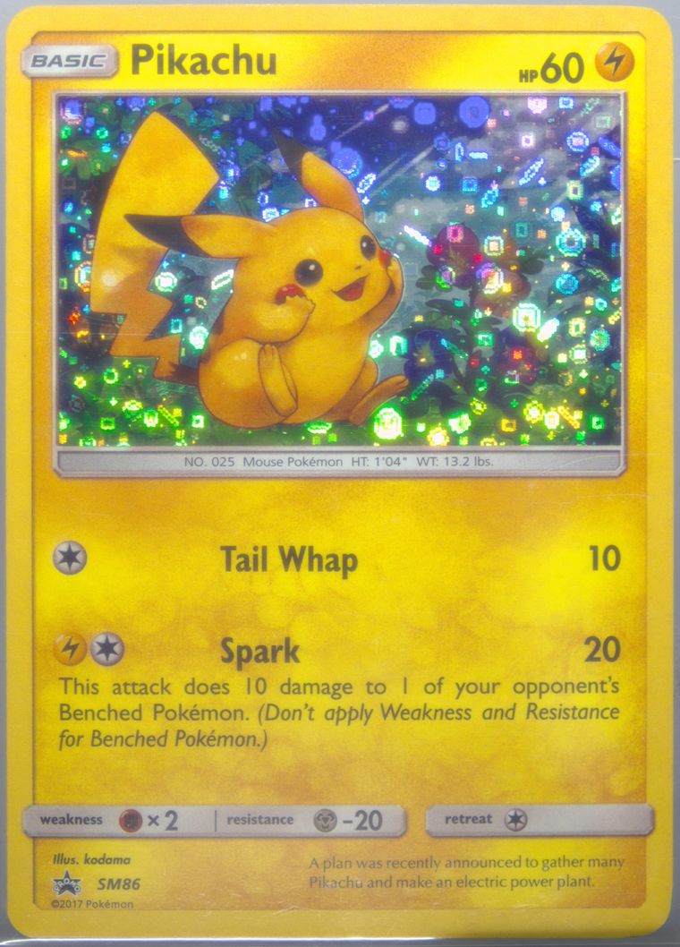 pikachu pokemon card 2017 Amazon.com: Ash's Pikachu - SM108 - Promo main image 1