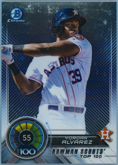 スポーツ選手 yordan alvarez 2nd bowman Gold Top100 Auction Prices Realized Baseball Cards 2018 BOWMAN SCOUTS