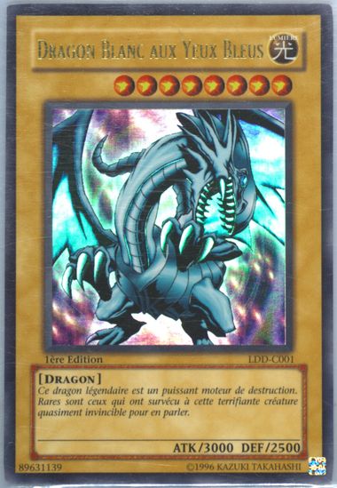 2003 YU-GI-OH BLUE-EYES WHITE DRAGON LDD-C001 1st Edition