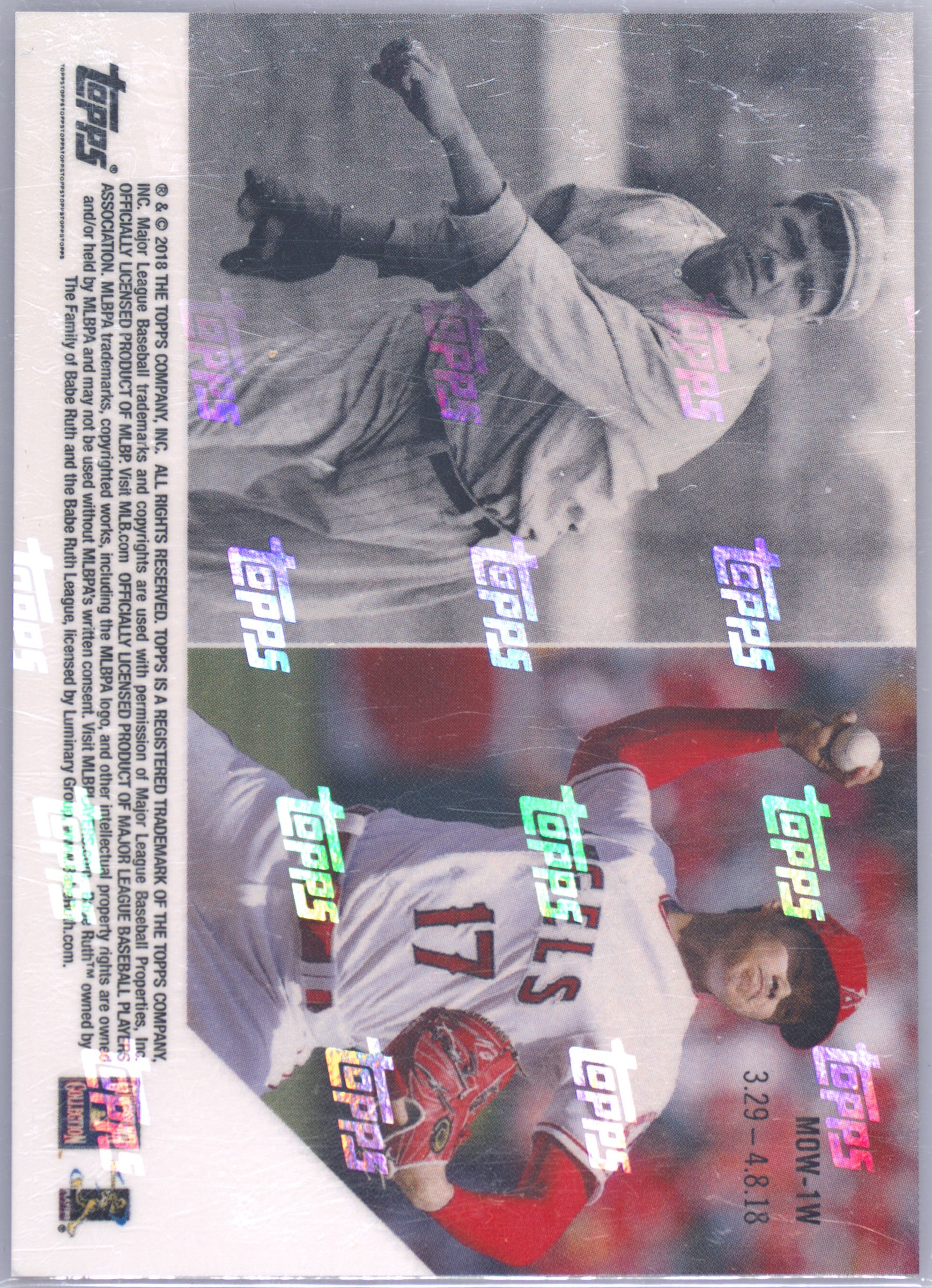 大谷翔平&B.ルース Moment of the Week #MOW1 PSA9 Shohei Ohtani 2018 Topps Now #MOW-1 Moment of the Week (w/B. Ruth