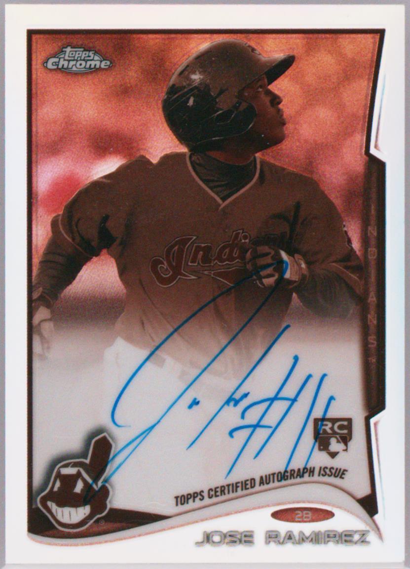 RC】JOSE RAMIREZ 直筆サインカード 2014 TOPPS FINEST ROOKIE