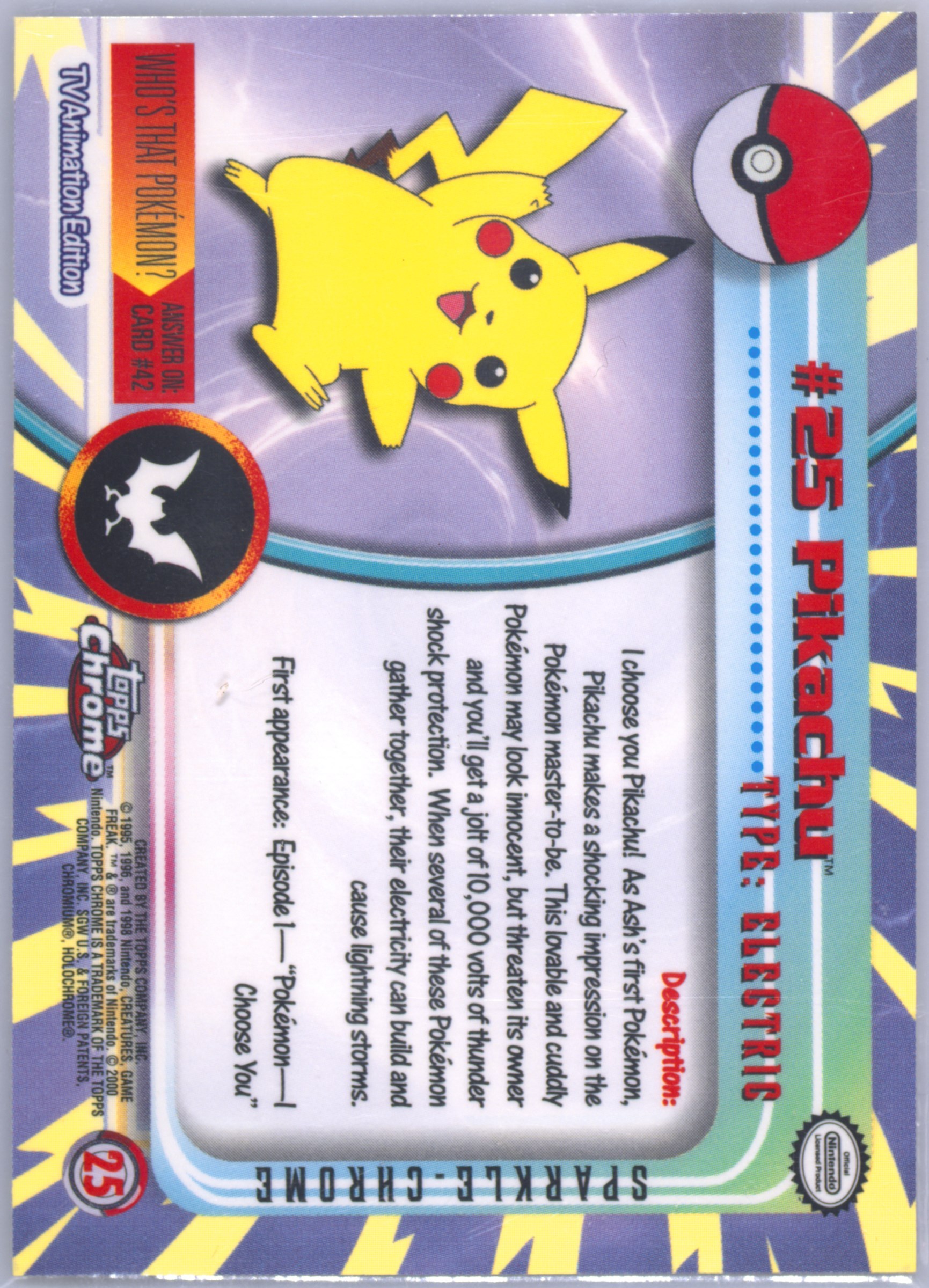 【CGC7.5】アーボック 英語 topps chrome POKEMON TV Spec Details