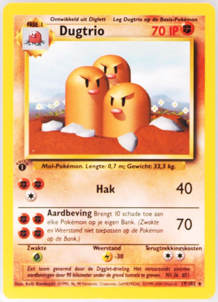 Dugtrio (Pokemon Dutch)