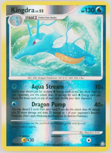 Auction Prices Realized Tcg Cards 2008 POKEMON DIAMOND & PEARL LEGENDS AWAKENED Kingdra-Reverse Foil Auction Prices Realized Tcg Cards 2008 POKEMON DIAMOND & PEARL LEGENDS AWAKENED Kingdra-Reverse Foil