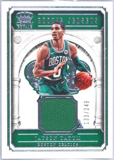 2017-18 Jayson deals Tatum Crown Royale Rookie Jersey RJ-26