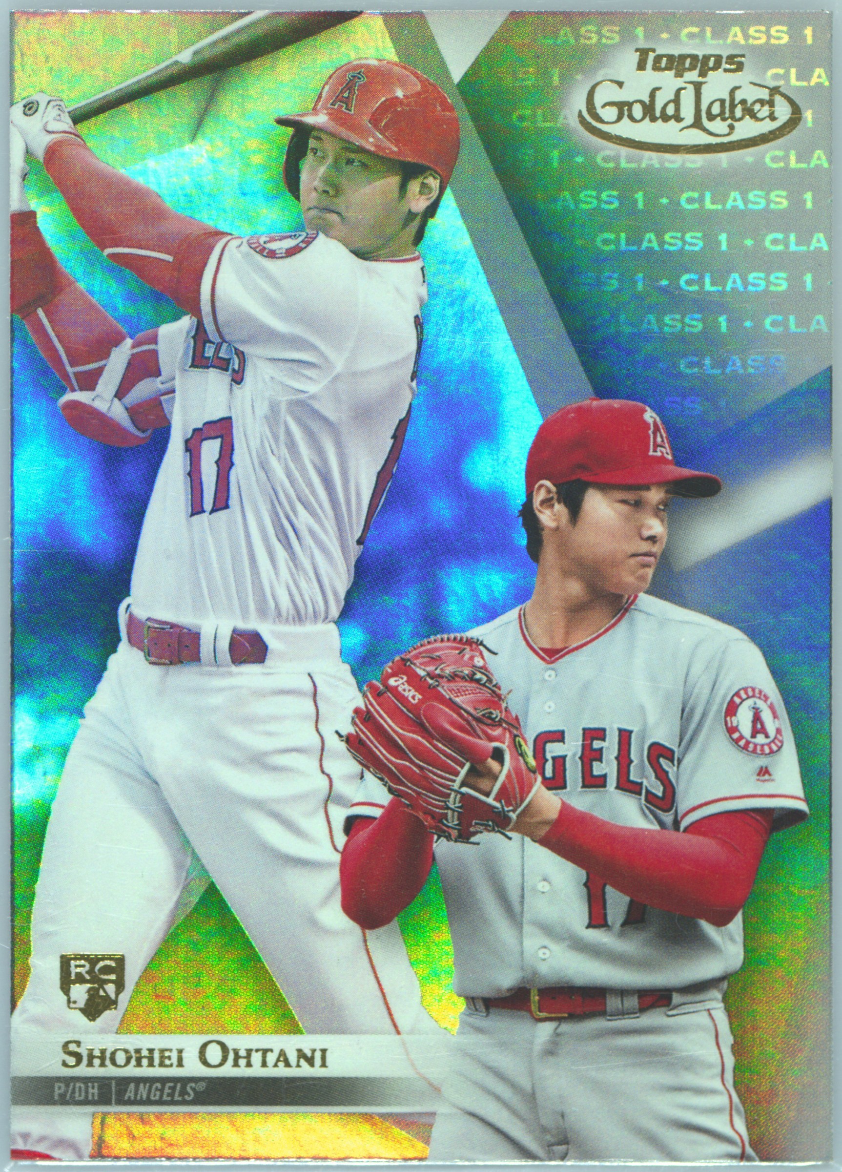 Shohei Ohtani 2018 Topps GOLD Label Class 1 RC Angels Holo MLB 
