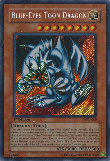 1st edition blue eyes toon hot dragon