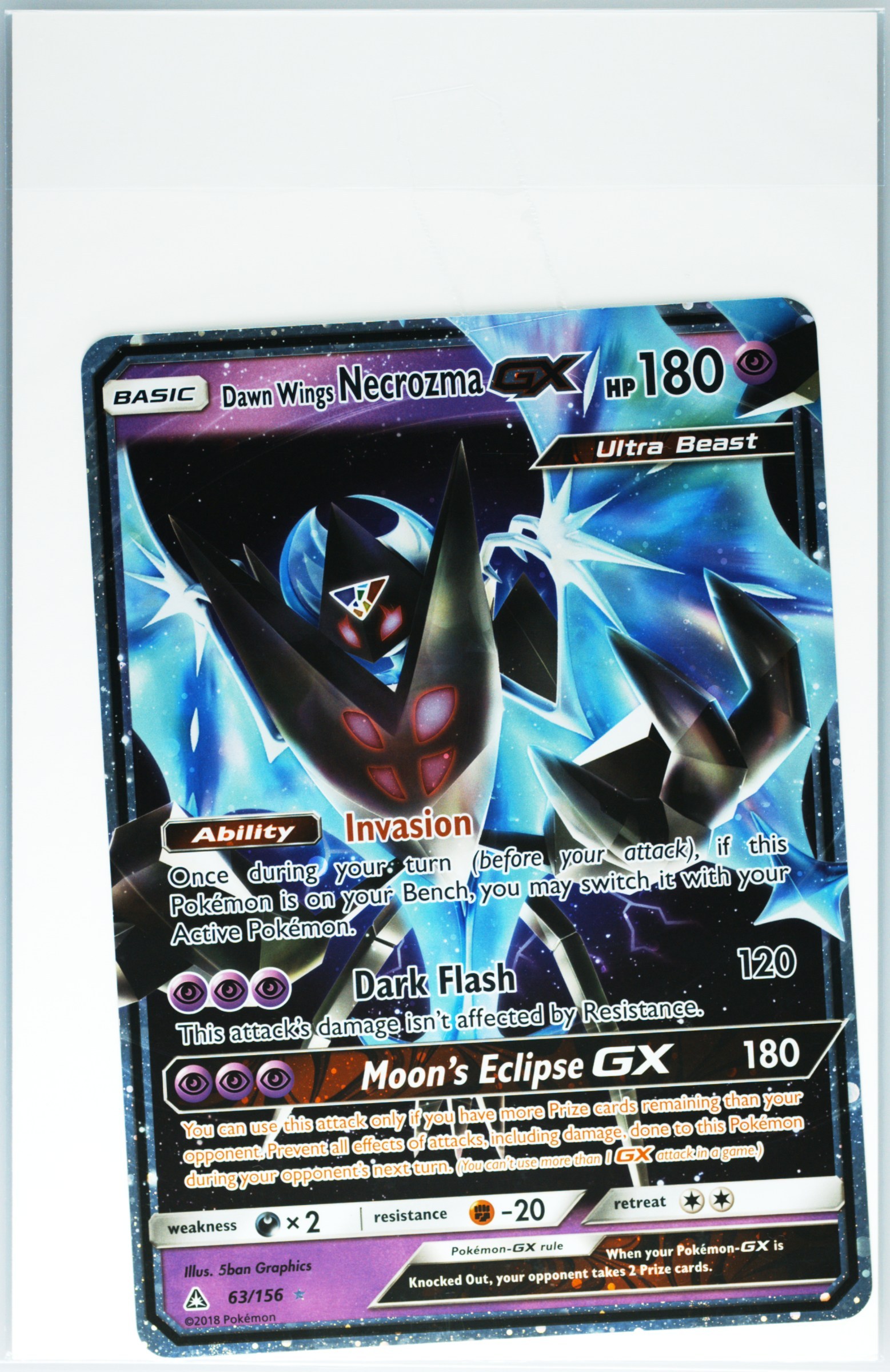 dawn wings necrozma pokemon card Dawn Wings Necrozma GX Hyper Rare - 161/156 - Ultra Prism