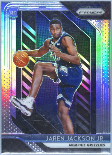 2018 PRIZM JAREN JACKSON sold JR. RWB SP RC #66 PSA 10 GEM MINT RED WHITE BLUE HOT!